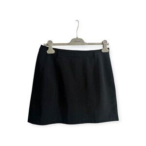 Vintage Prada Black Tech Mini Skirt IT 44 | Y2K Minimalist Made in Italy